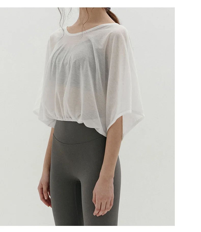 Chic Elegant T Shirt For Women Casual Solid Backless Hollow Out Yoga Tops Jogger Running Shirts Camisetas Aesthetic Clothes