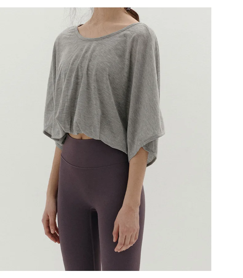 Chic Elegant T Shirt For Women Casual Solid Backless Hollow Out Yoga Tops Jogger Running Shirts Camisetas Aesthetic Clothes