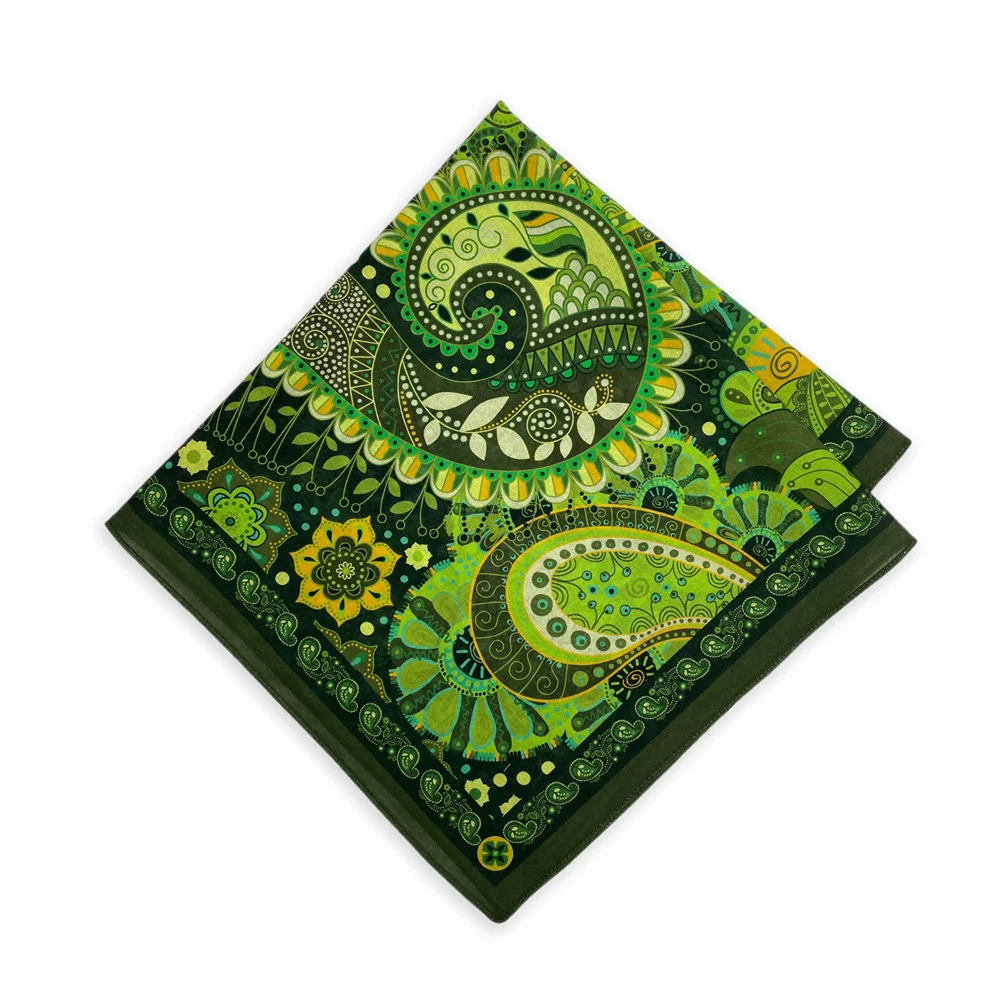 Wholesale High Quality Skull Chimpanzees Print Cashew Hip Hop Cotton Square Bandana Scarf Riding Headband Paisley Gifts