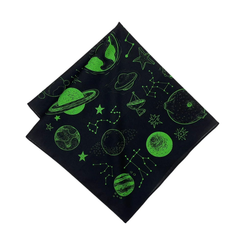 Wholesale High Quality Skull Chimpanzees Print Cashew Hip Hop Cotton Square Bandana Scarf Riding Headband Paisley Gifts
