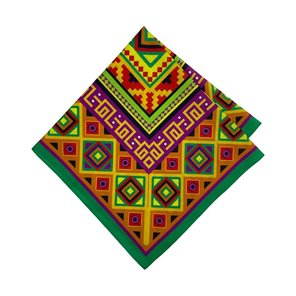Wholesale High Quality Skull Chimpanzees Print Cashew Hip Hop Cotton Square Bandana Scarf Riding Headband Paisley Gifts