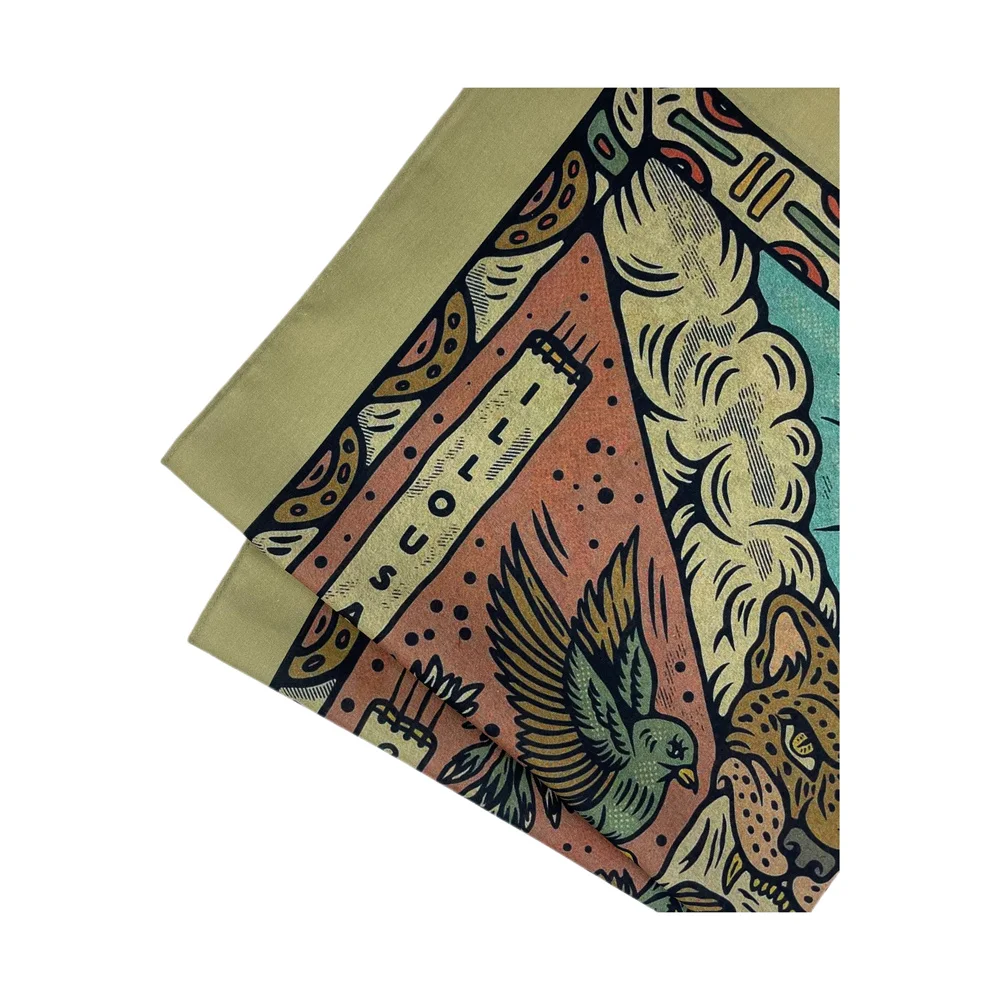 Wholesale High Quality Skull Chimpanzees Print Cashew Hip Hop Cotton Square Bandana Scarf Riding Headband Paisley Gifts
