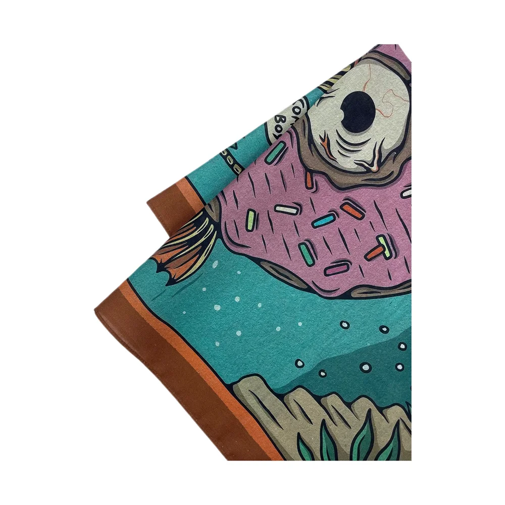 Wholesale High Quality Skull Chimpanzees Print Cashew Hip Hop Cotton Square Bandana Scarf Riding Headband Paisley Gifts