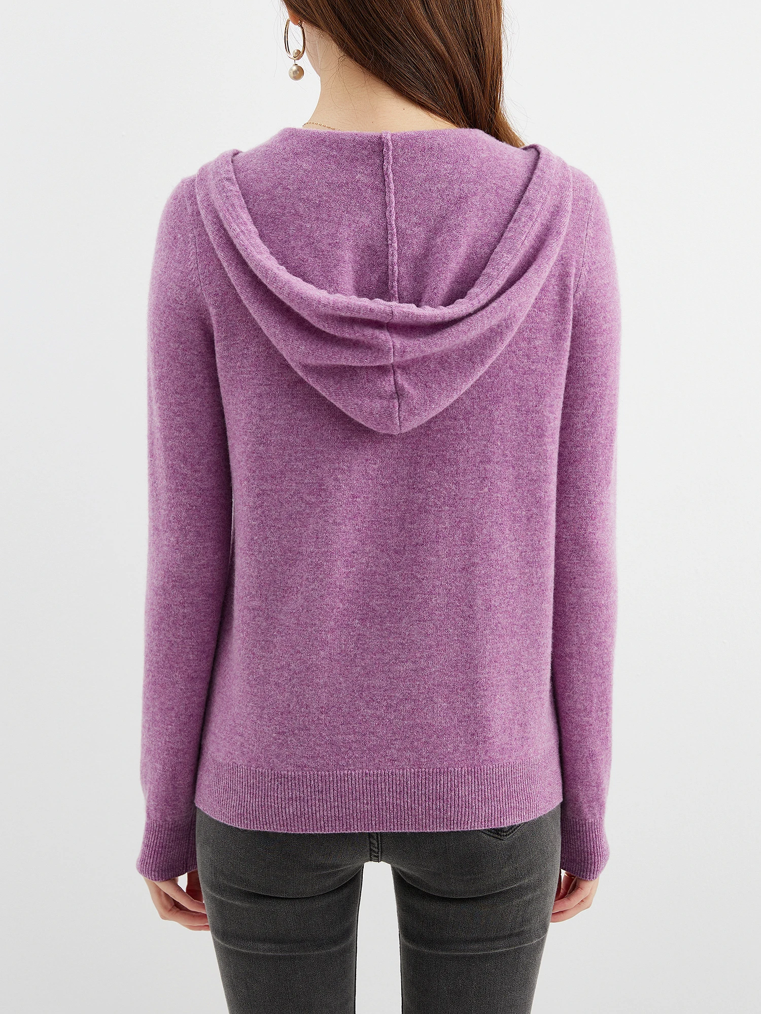 Hooded Sweatshirt Cardigan Fashion Womens Clothing Cardigans Zip Hoodie Fall Winter 100% Merino Wool Warm Sweaters Knitwears y2k