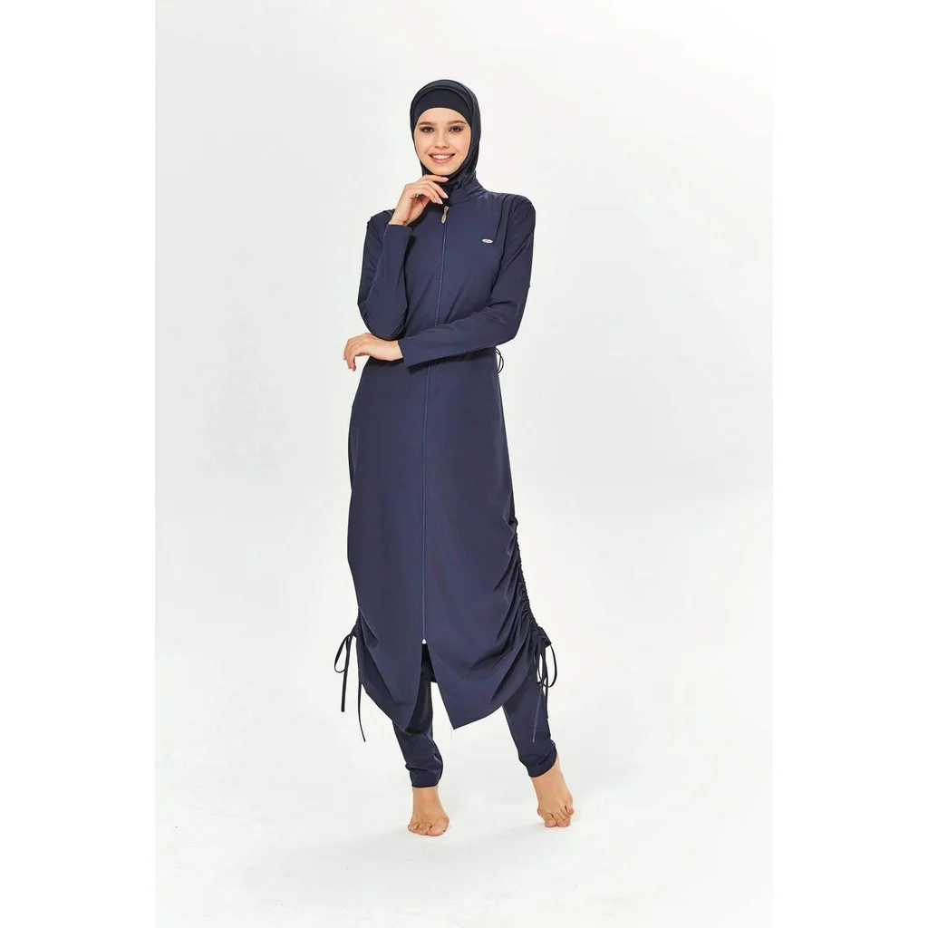 3PCS Muslim Modest Burkini Femmes Swimwear Swimsuit For Women Abayas Hijab Islamic Long Sleeve Full Cover Ups Swimming Suit Swim