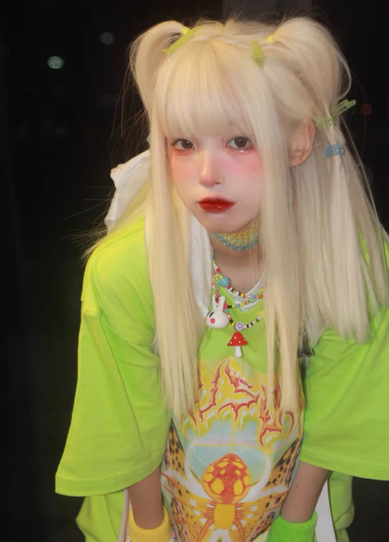 Karrcat Y2k Aesthetics T-shirt 2000s Harajuku E-girls Short Sleeve Tshirt Metal Cyber Chic Tops Punk Style Mall Goth Alt Clothes