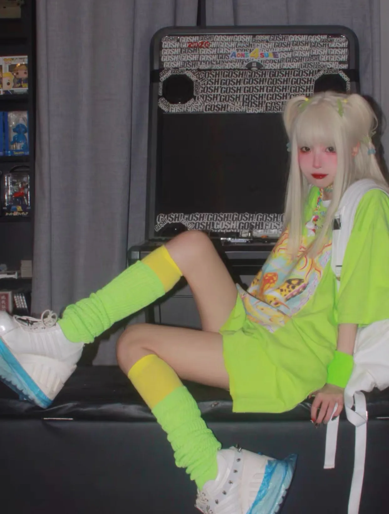 Karrcat Y2k Aesthetics T-shirt 2000s Harajuku E-girls Short Sleeve Tshirt Metal Cyber Chic Tops Punk Style Mall Goth Alt Clothes