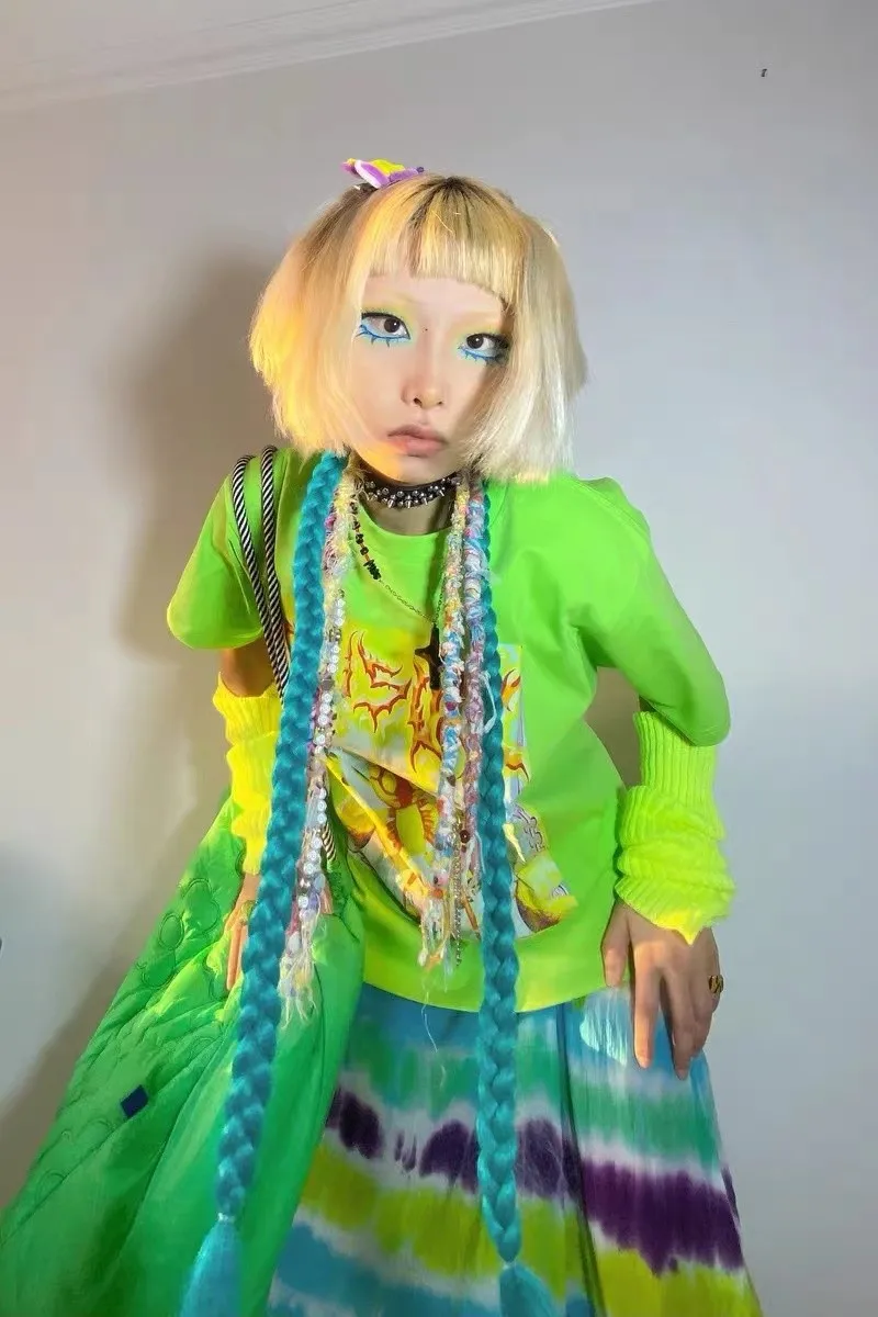 Karrcat Y2k Aesthetics T-shirt 2000s Harajuku E-girls Short Sleeve Tshirt Metal Cyber Chic Tops Punk Style Mall Goth Alt Clothes