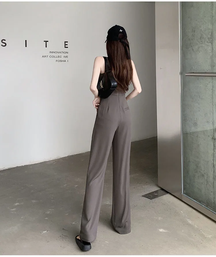 Jumpsuit Women 2023 Summer Women's New Waist Hollow Sleeveless Black Romper For Ladies Casual Straight Trousers Long Overalls