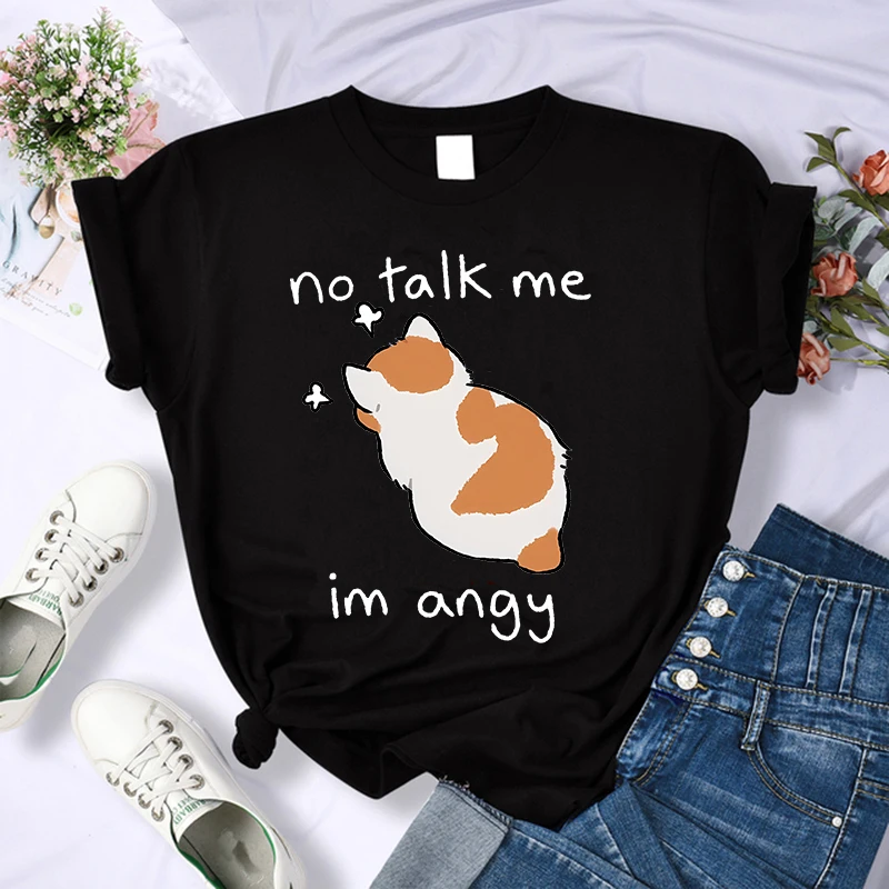 Y2k 90s Cute Cat Shirt Women Funny Cartoon T Shirt Harajuku Graphic Ulzzang T-shirt Aesthetic Tshirt Top Tee Female T-shirts