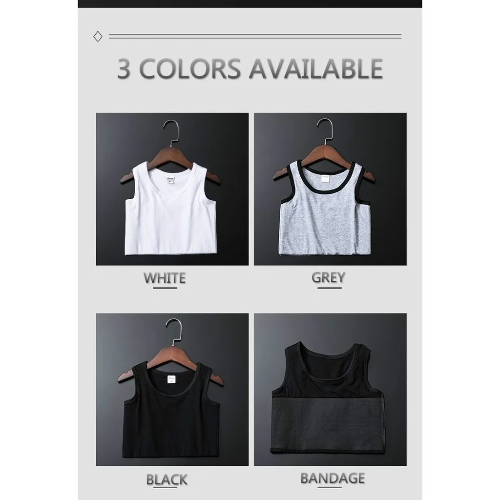 Bandaged Chest Clip Vest, Top Breathable Elastic Chest Clip Vest, Women's Tight Elastic Vest