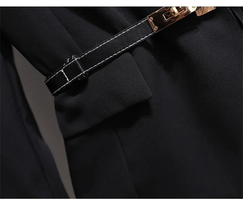 Spring Autumn Women's Dresses 2026 New Fashion Suit Collar Stitching Fake Two-Piece Elegant Lady Office Long Dress Vestidos