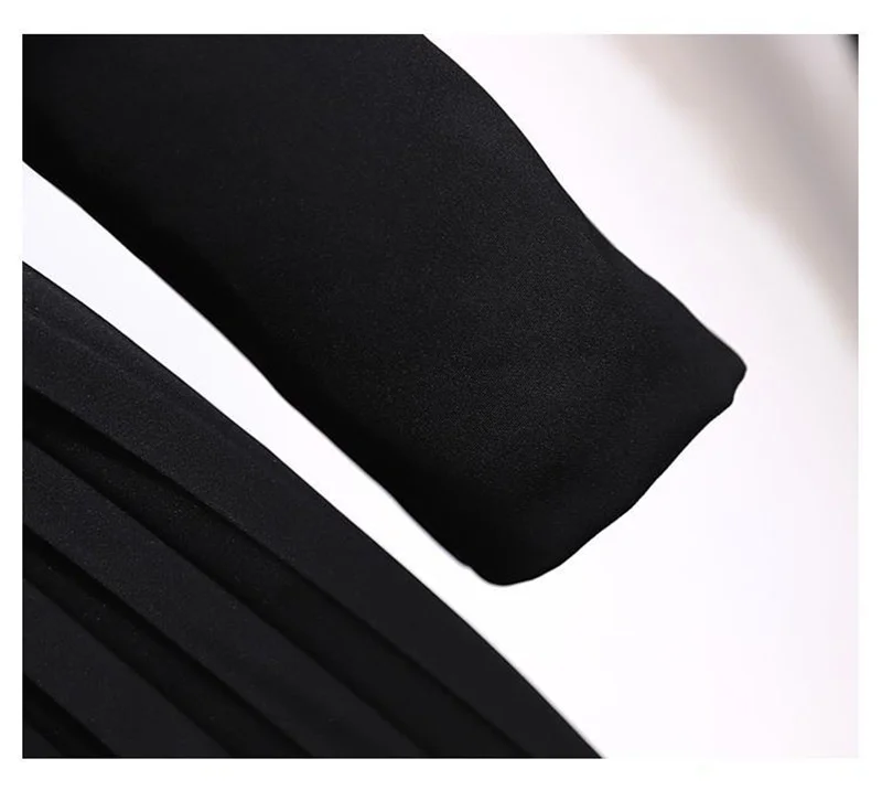 Spring Autumn Women's Dresses 2026 New Fashion Suit Collar Stitching Fake Two-Piece Elegant Lady Office Long Dress Vestidos
