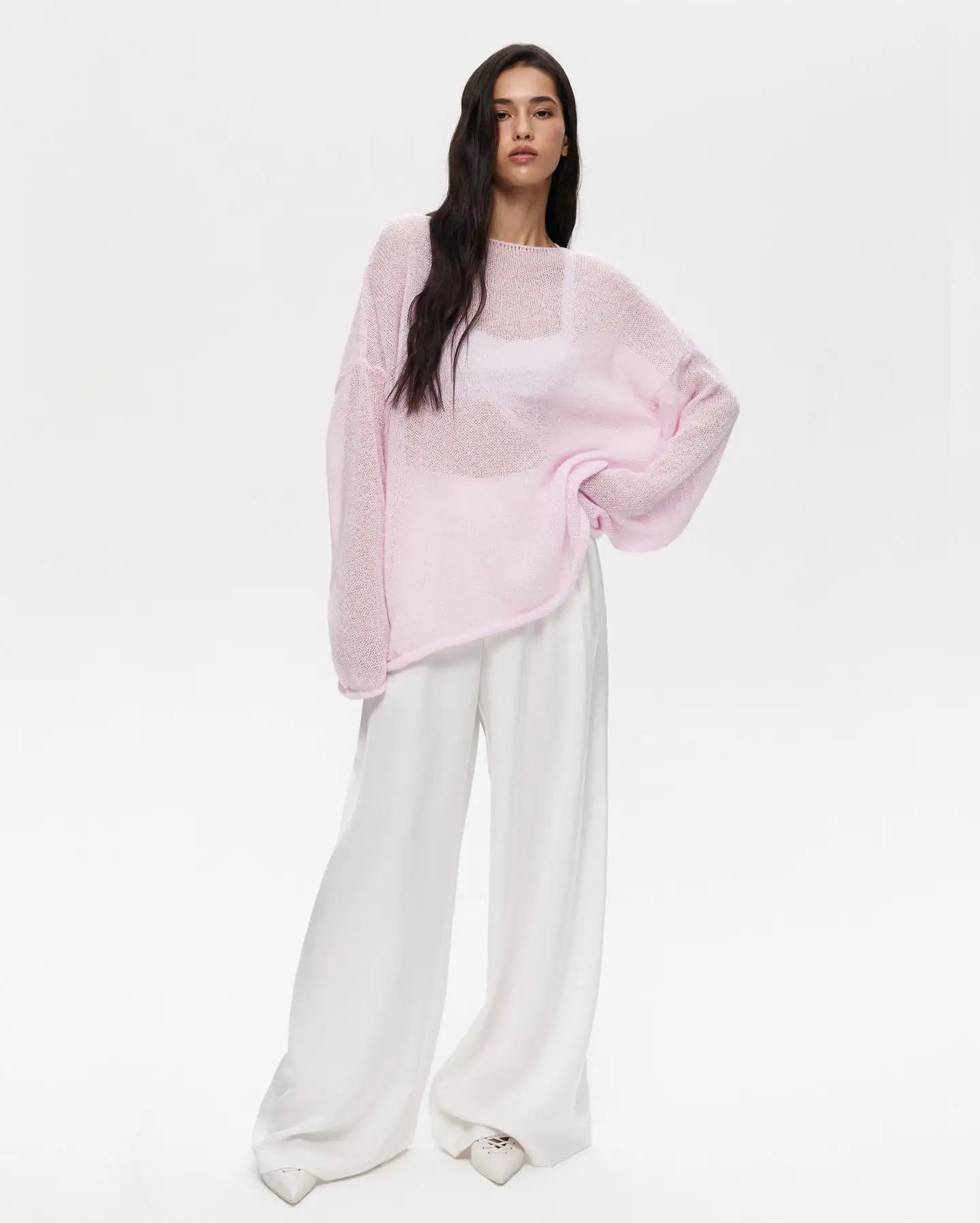 Wolfeel Women Oversized Sweater Summer Autumn Casual Fashion Loose Women Pullovers Chic White Jumper Sueter Mujer Pull Femme
