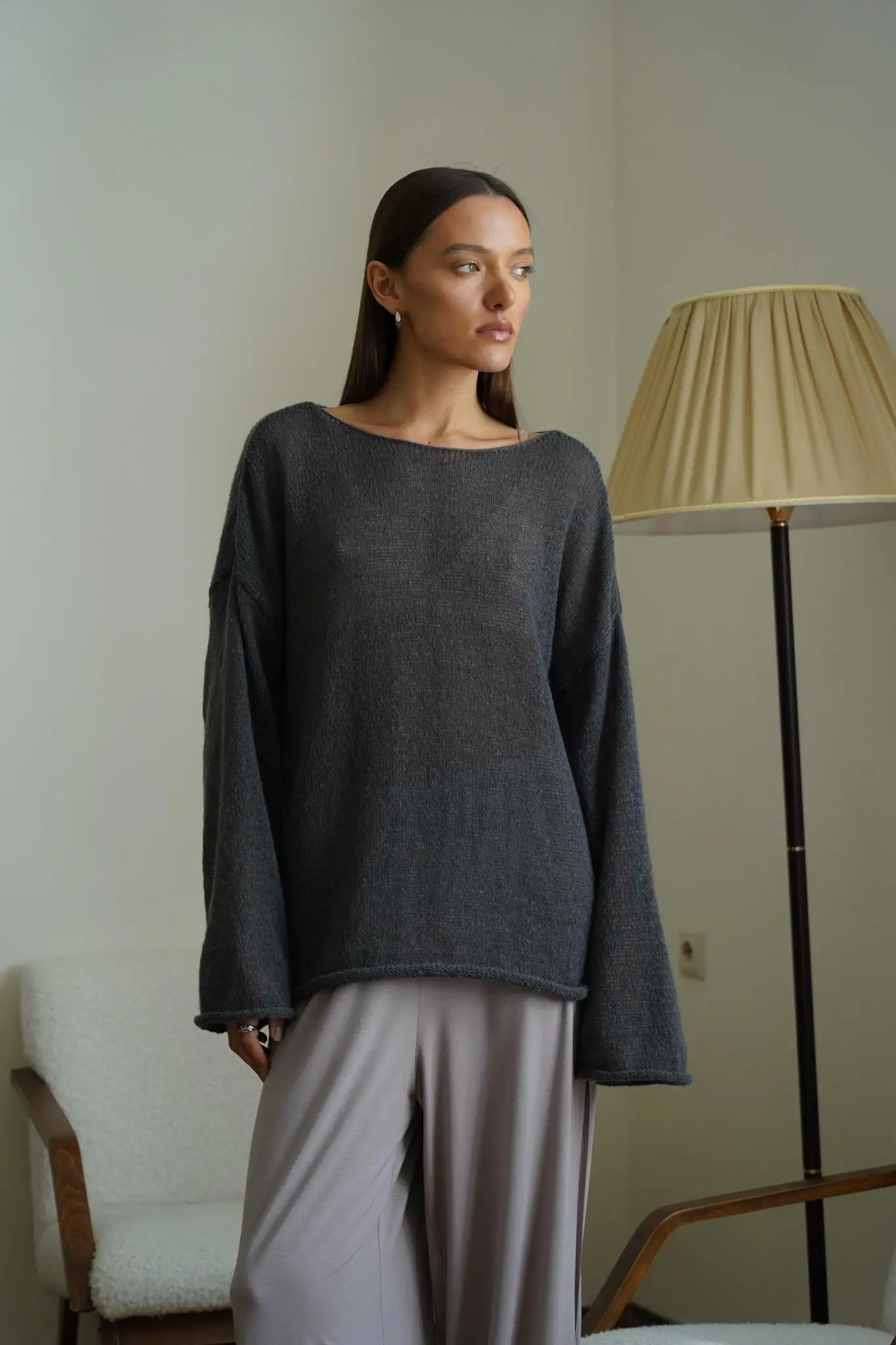 Wolfeel Women Oversized Sweater Summer Autumn Casual Fashion Loose Women Pullovers Chic White Jumper Sueter Mujer Pull Femme