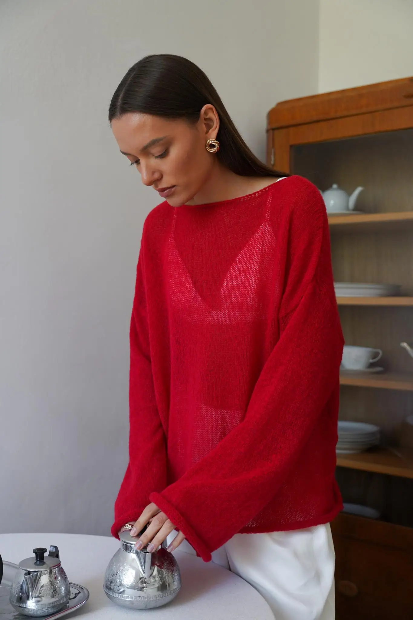 Wolfeel Women Oversized Sweater Summer Autumn Casual Fashion Loose Women Pullovers Chic White Jumper Sueter Mujer Pull Femme
