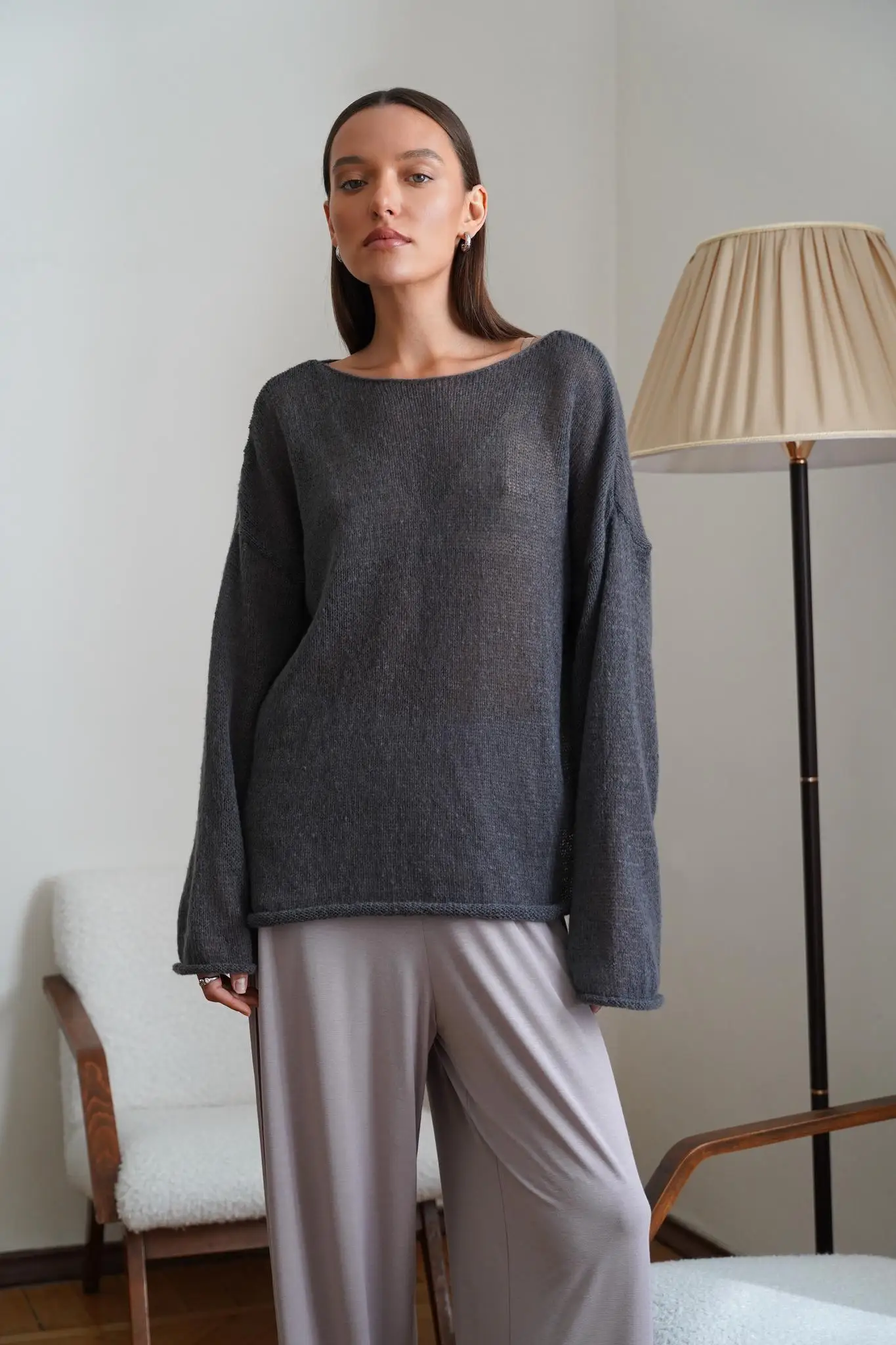 Wolfeel Women Oversized Sweater Summer Autumn Casual Fashion Loose Women Pullovers Chic White Jumper Sueter Mujer Pull Femme