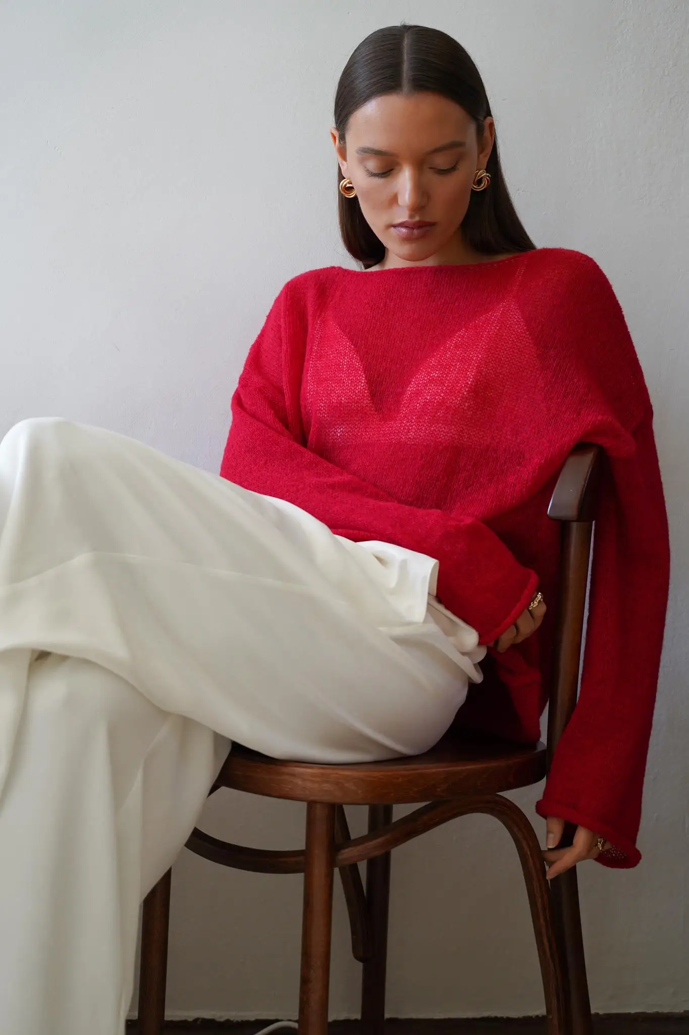 Wolfeel Women Oversized Sweater Summer Autumn Casual Fashion Loose Women Pullovers Chic White Jumper Sueter Mujer Pull Femme