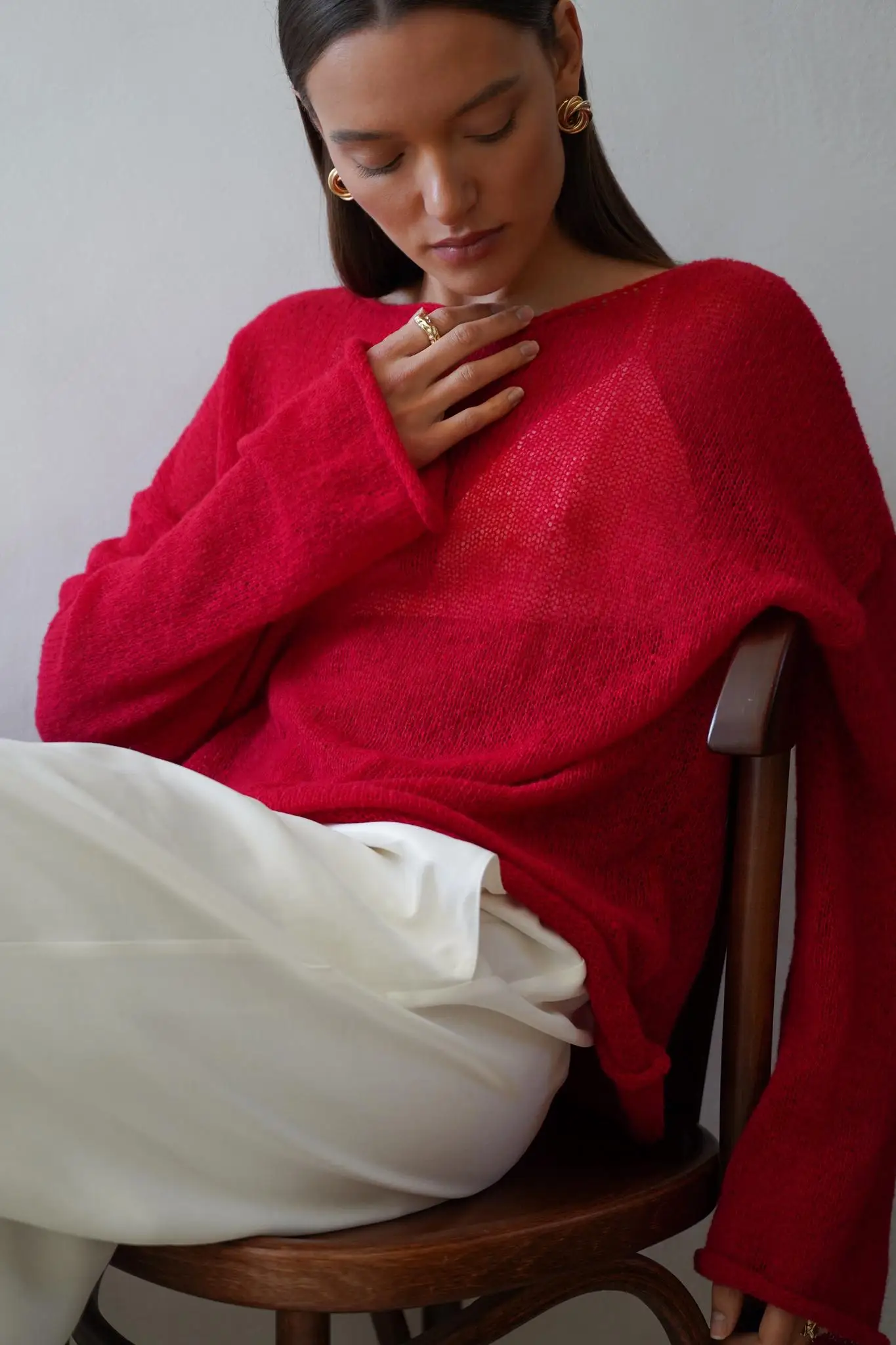 Wolfeel Women Oversized Sweater Summer Autumn Casual Fashion Loose Women Pullovers Chic White Jumper Sueter Mujer Pull Femme