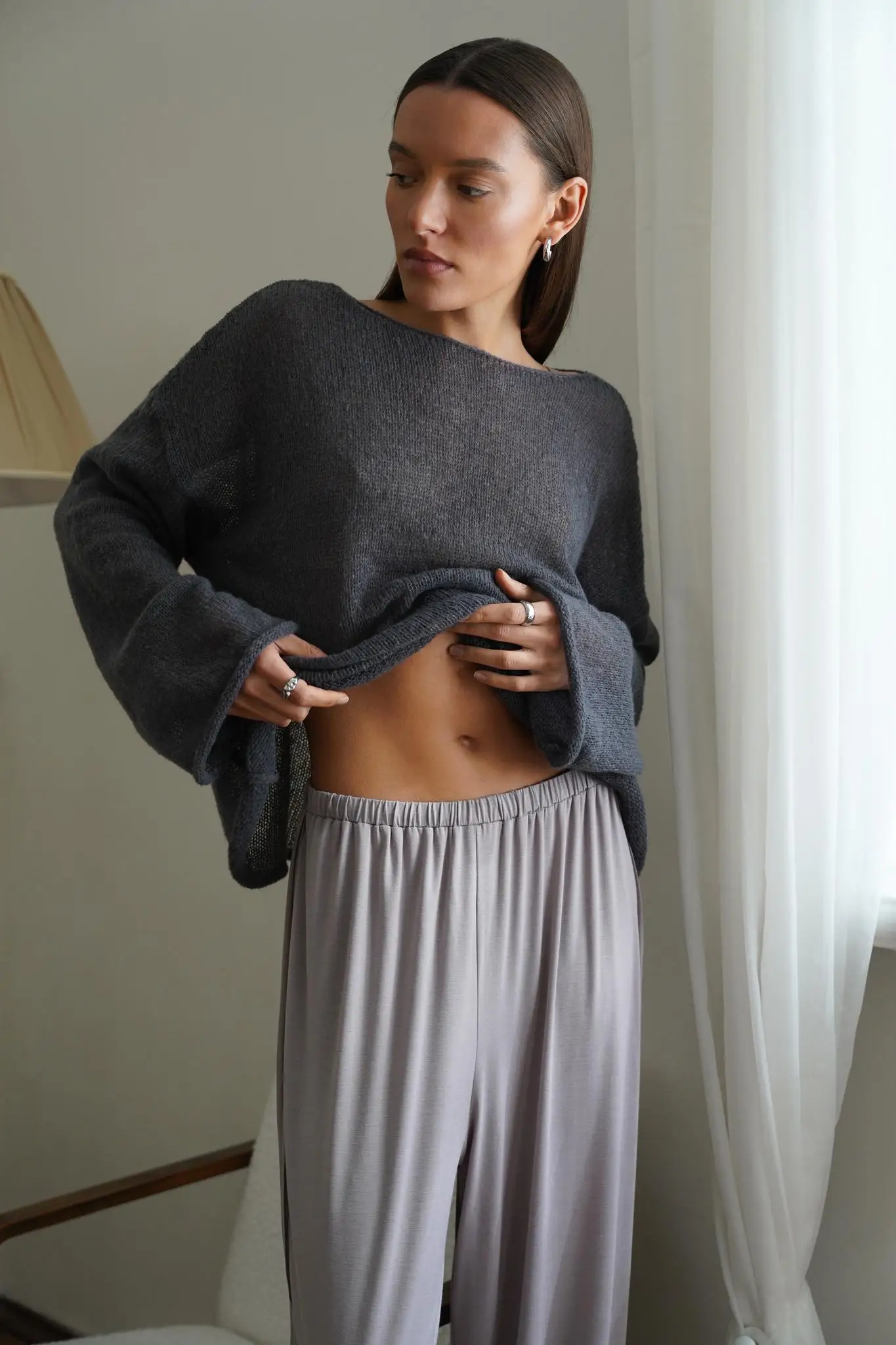 Wolfeel Women Oversized Sweater Summer Autumn Casual Fashion Loose Women Pullovers Chic White Jumper Sueter Mujer Pull Femme
