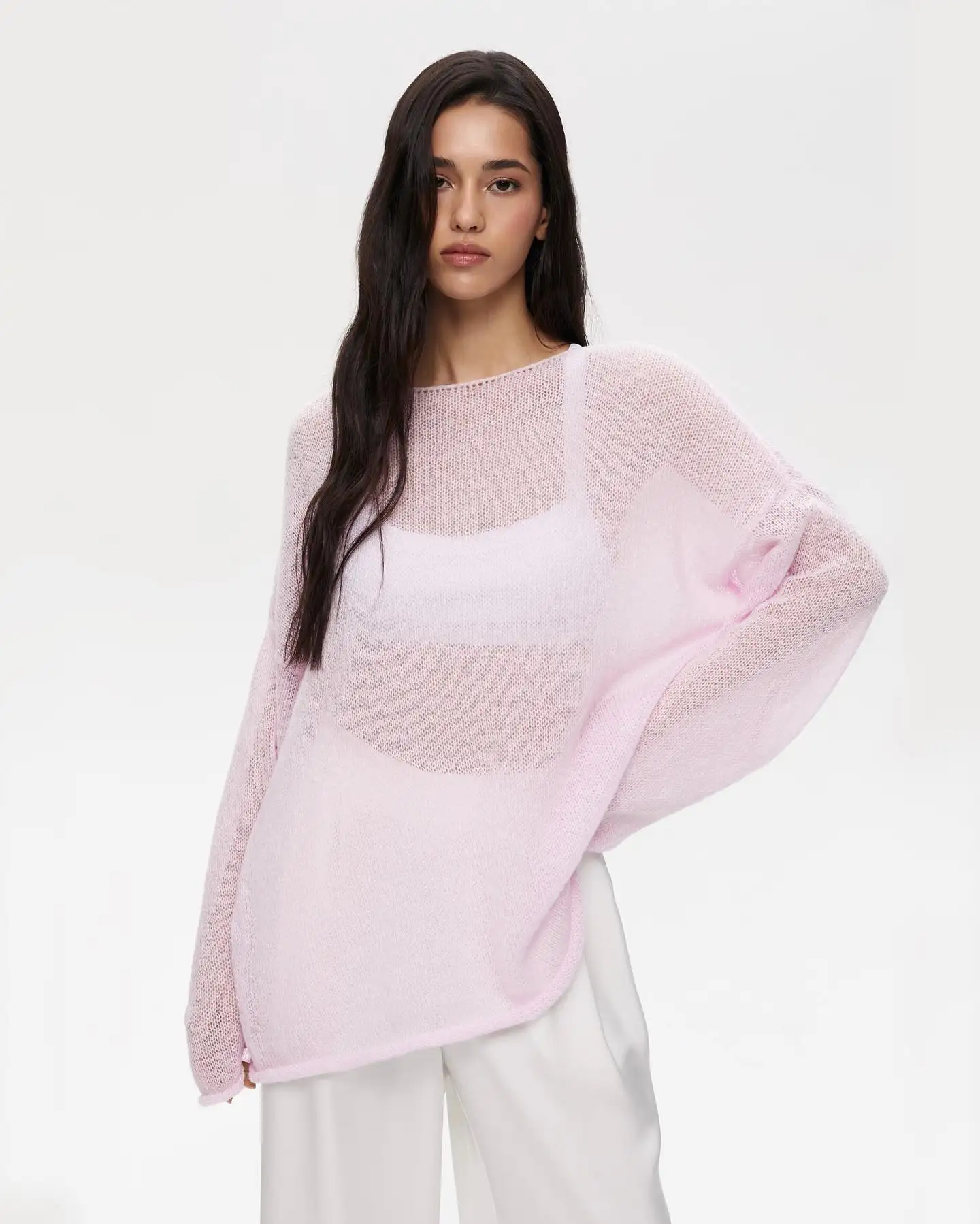 Wolfeel Women Oversized Sweater Summer Autumn Casual Fashion Loose Women Pullovers Chic White Jumper Sueter Mujer Pull Femme