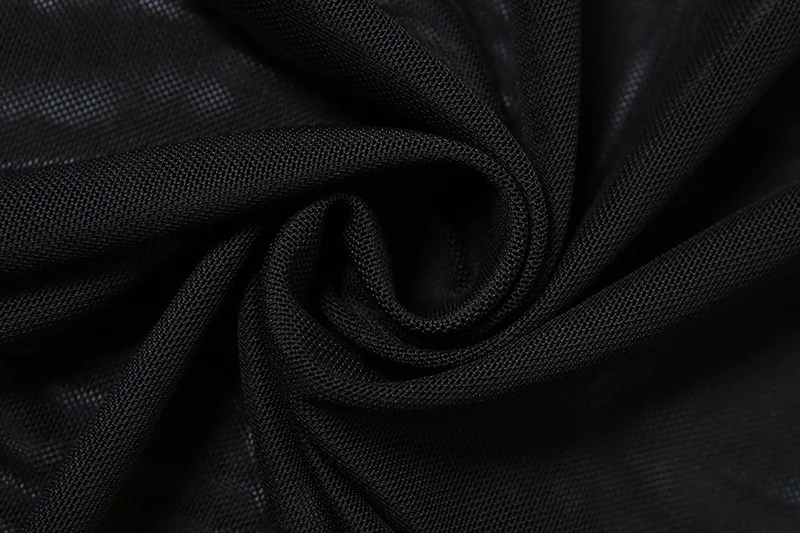 Goth Dark Mall Goth High Waist Mesh Patchwrok Mid Skirts Sexy Hem Split Ruched Bodycon Skirt E-girl Y2K Streetwear Alt Bottoms