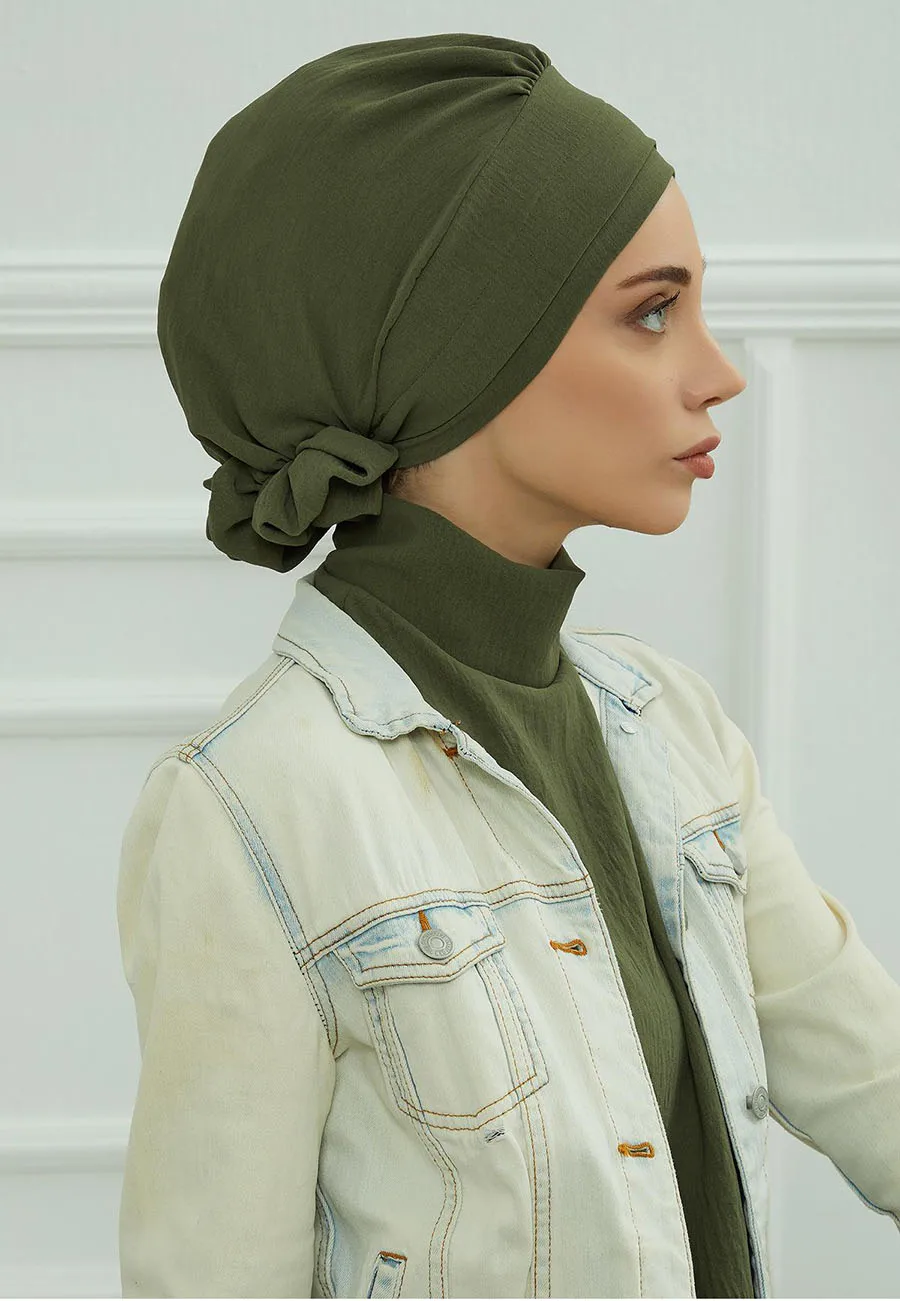 Islamic Hat Hijabs For Woman Trendy Flower Headscarf Undercap Bonnet Women Muslim Turban Hat Ladies Head Wrap Bandana Skullcap