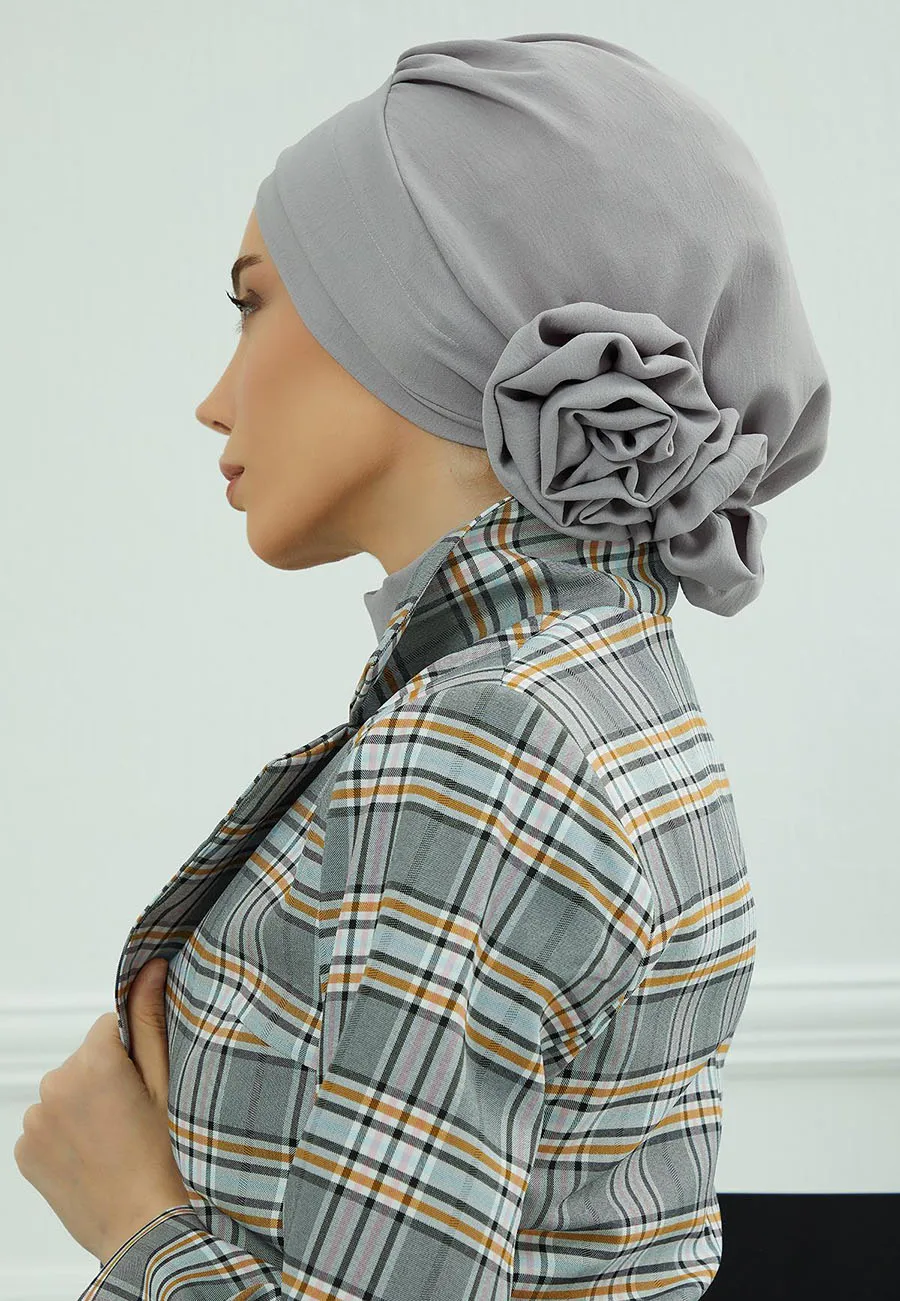 Islamic Hat Hijabs For Woman Trendy Flower Headscarf Undercap Bonnet Women Muslim Turban Hat Ladies Head Wrap Bandana Skullcap
