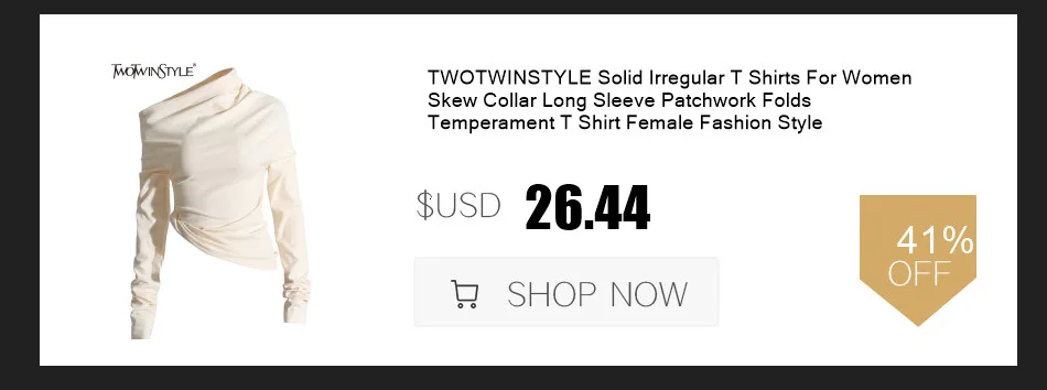 TWOTWINSTYLE Colorblock Sexy Hollow Out Skirt For Women High Waist Bodycon Patchwork Single Breasted Designer Skirts Female New