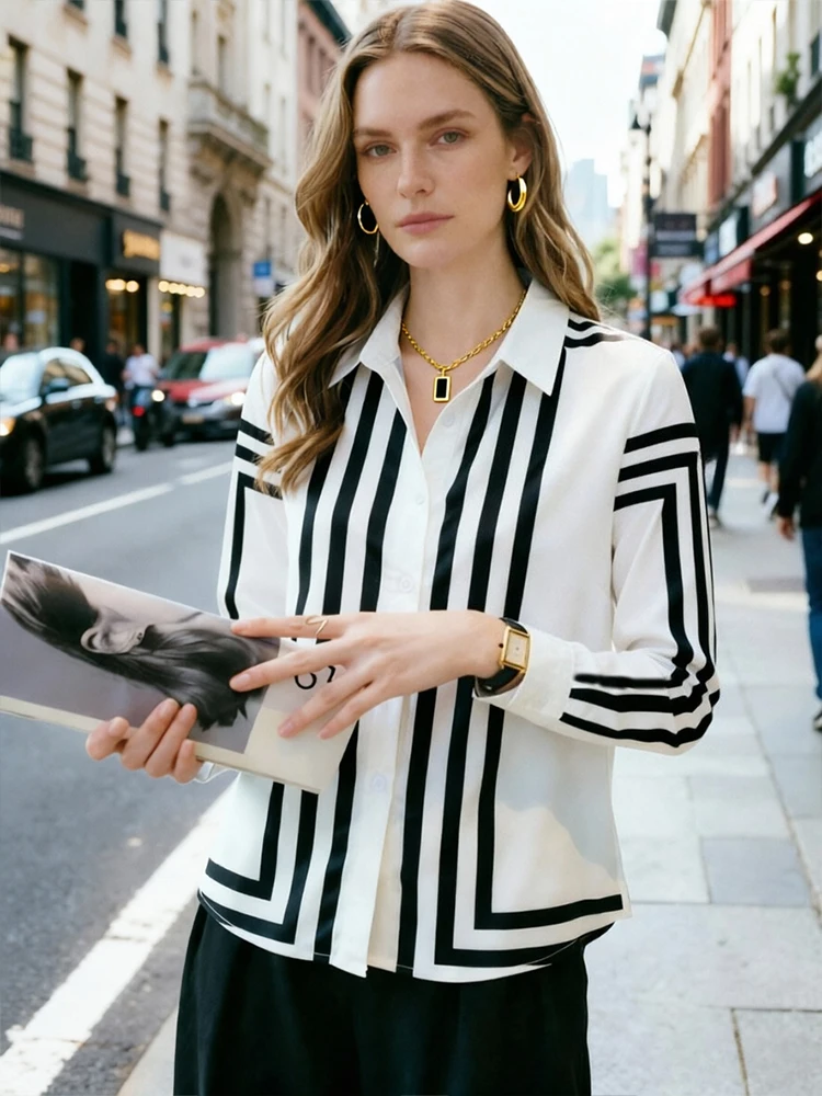 Fashion printing ladies shirts Women's Blouses Spring Autumn Long Sleeve Shirts Tops Blusas Mujer