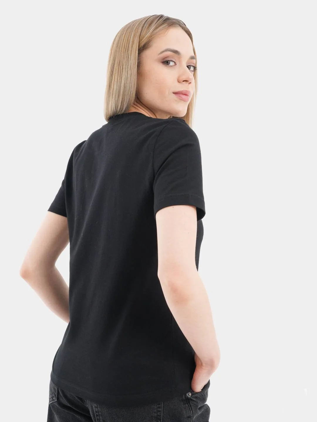 Привет Уроды T-Shirt In Black Girl's Classic Boutique 100% Cotton Printed Shirt Hot New Summer Short Sleeved Drop Sleeve Tees