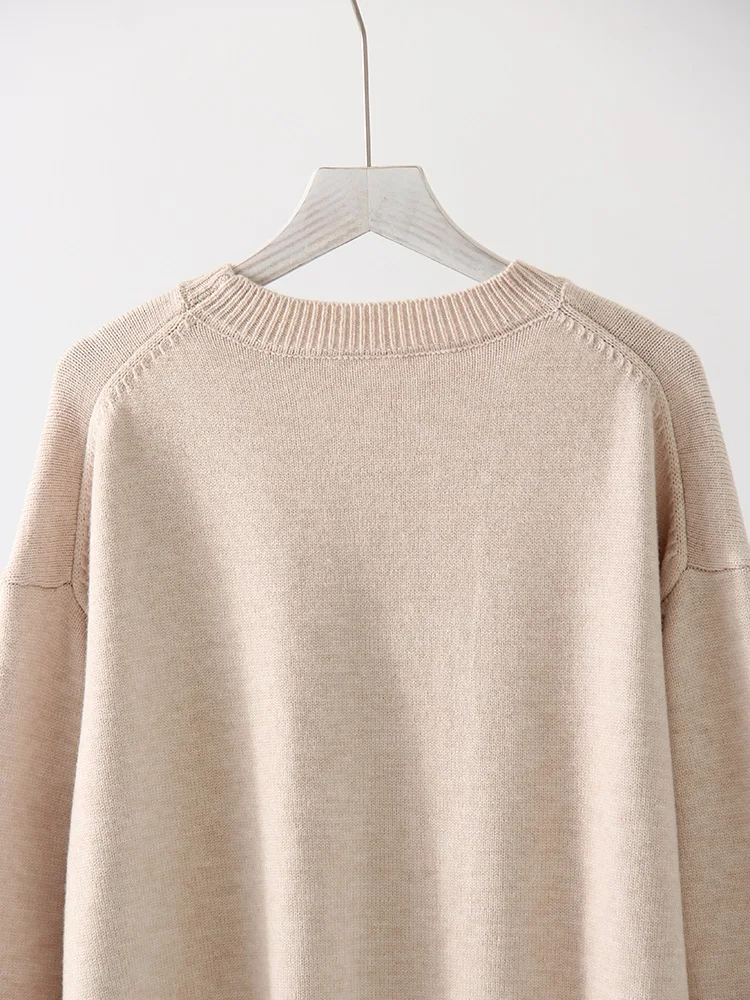 Light Blue Oversized Sweaters For Women Trend White Loose Sweater Casual Autumn Winter Warm Thick Knit Sweater Women Jumper