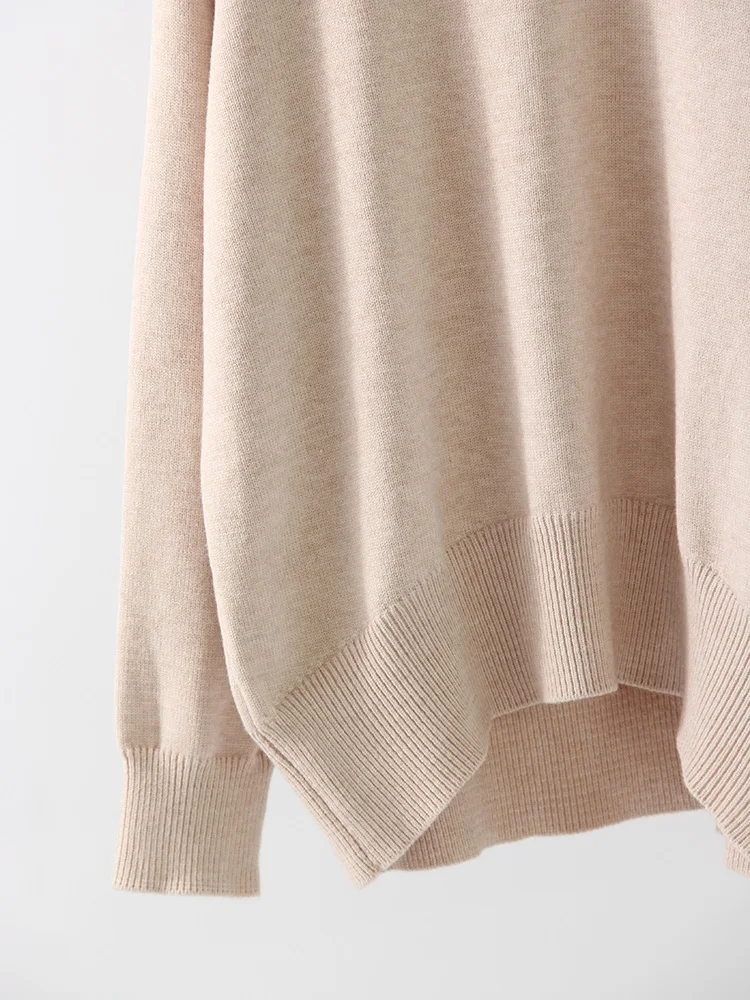 Light Blue Oversized Sweaters For Women Trend White Loose Sweater Casual Autumn Winter Warm Thick Knit Sweater Women Jumper