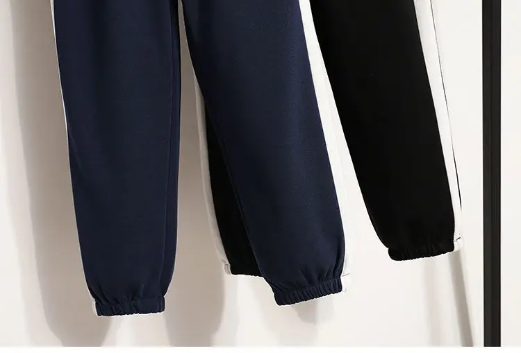 Spring and Autumn Sports Suit Women's 2023 New Korean Version Loose Age Reducing Top Slimming Casual Pants Two-piece Set