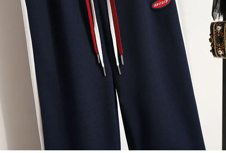 Spring and Autumn Sports Suit Women's 2023 New Korean Version Loose Age Reducing Top Slimming Casual Pants Two-piece Set
