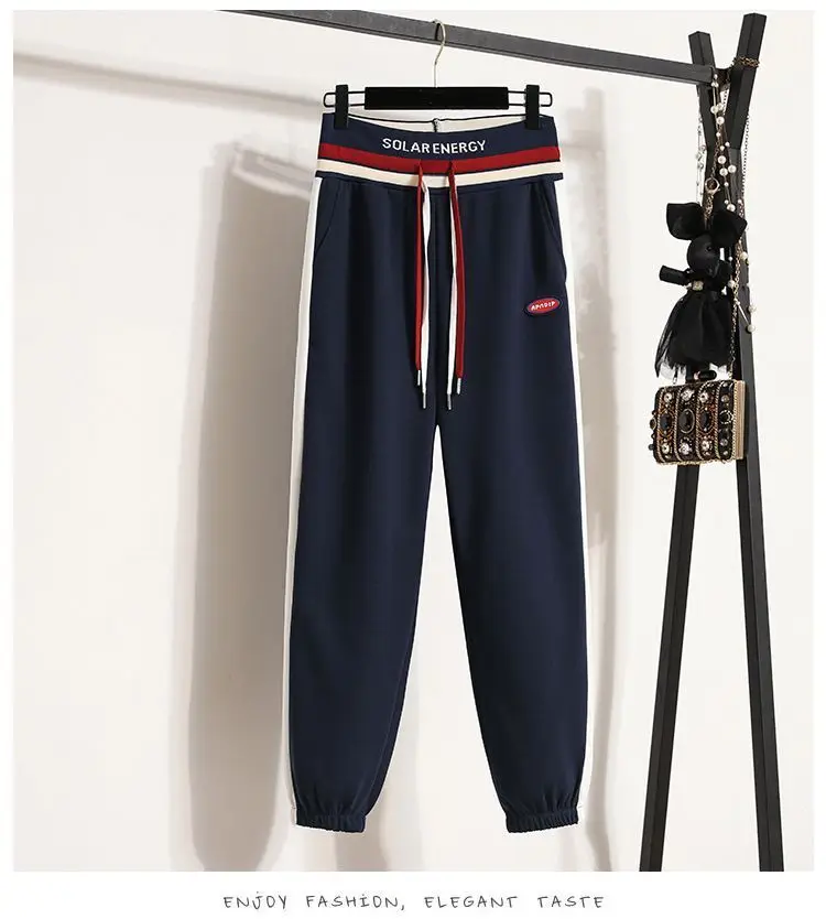 Spring and Autumn Sports Suit Women's 2023 New Korean Version Loose Age Reducing Top Slimming Casual Pants Two-piece Set