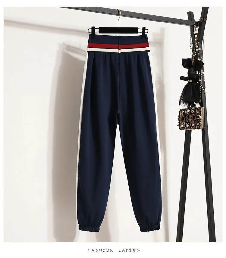 Spring and Autumn Sports Suit Women's 2023 New Korean Version Loose Age Reducing Top Slimming Casual Pants Two-piece Set
