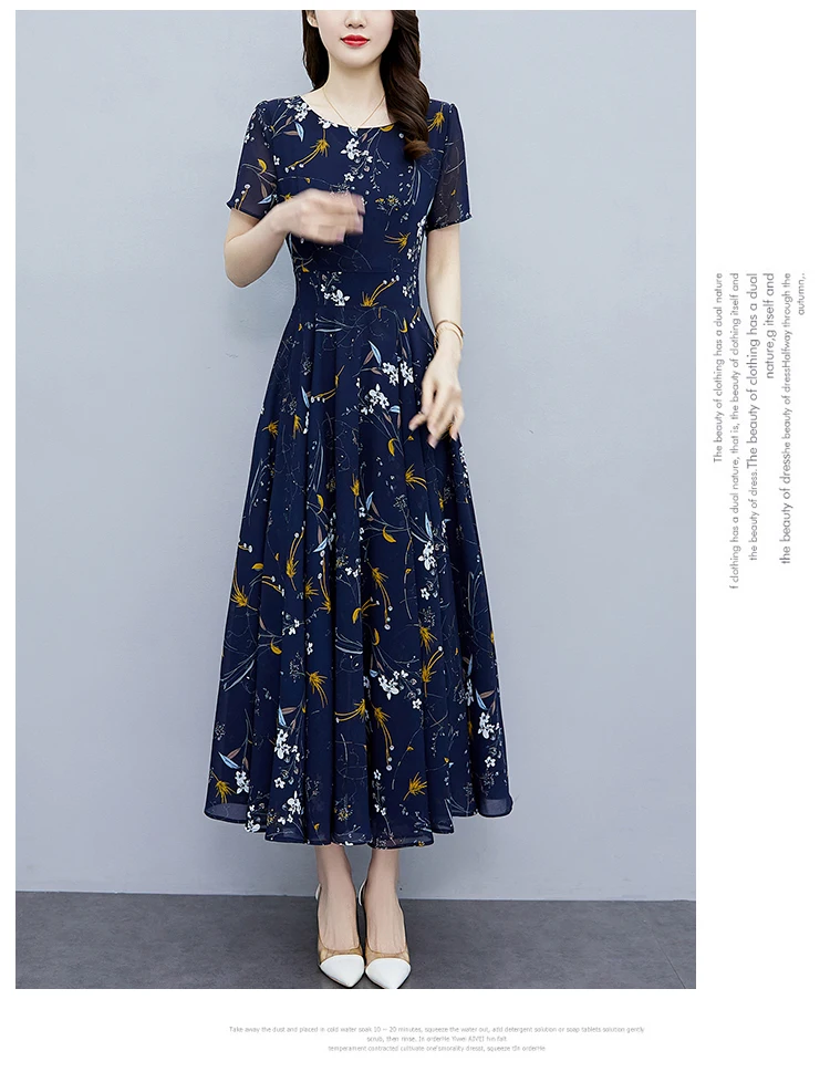 White Floral Chiffon Bodycon Office Lady Dress Summer Elegant Casual Chic Prom Long Dress 2024 Women Vintage Party Evening Dress