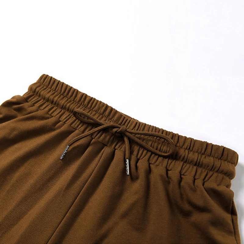 Crop Tops And Drawstring Shorts Set Sexy U-Neck Fitness Tank Top Summer Athleisure Biker Shorts Two Piece Sets Women Streetwear