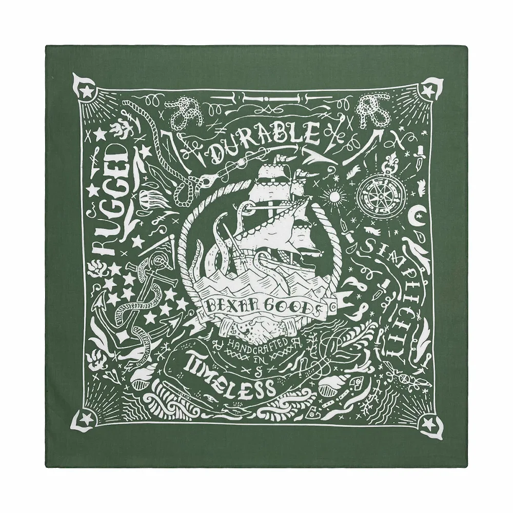 Nautical Print High Quality Hip Hop Cotton Square Scarf Men Bandana Scarf Headband Paisley Gifts For Boys/Girls