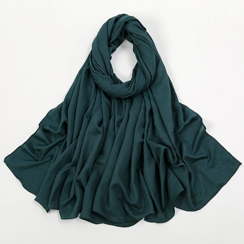 Fashion Muslim Crinkle Hijab Scarf For Women Musulman Soft Cotton Headscarf Islamic Hijab Long Shawls And Wraps Turban 180*90cm