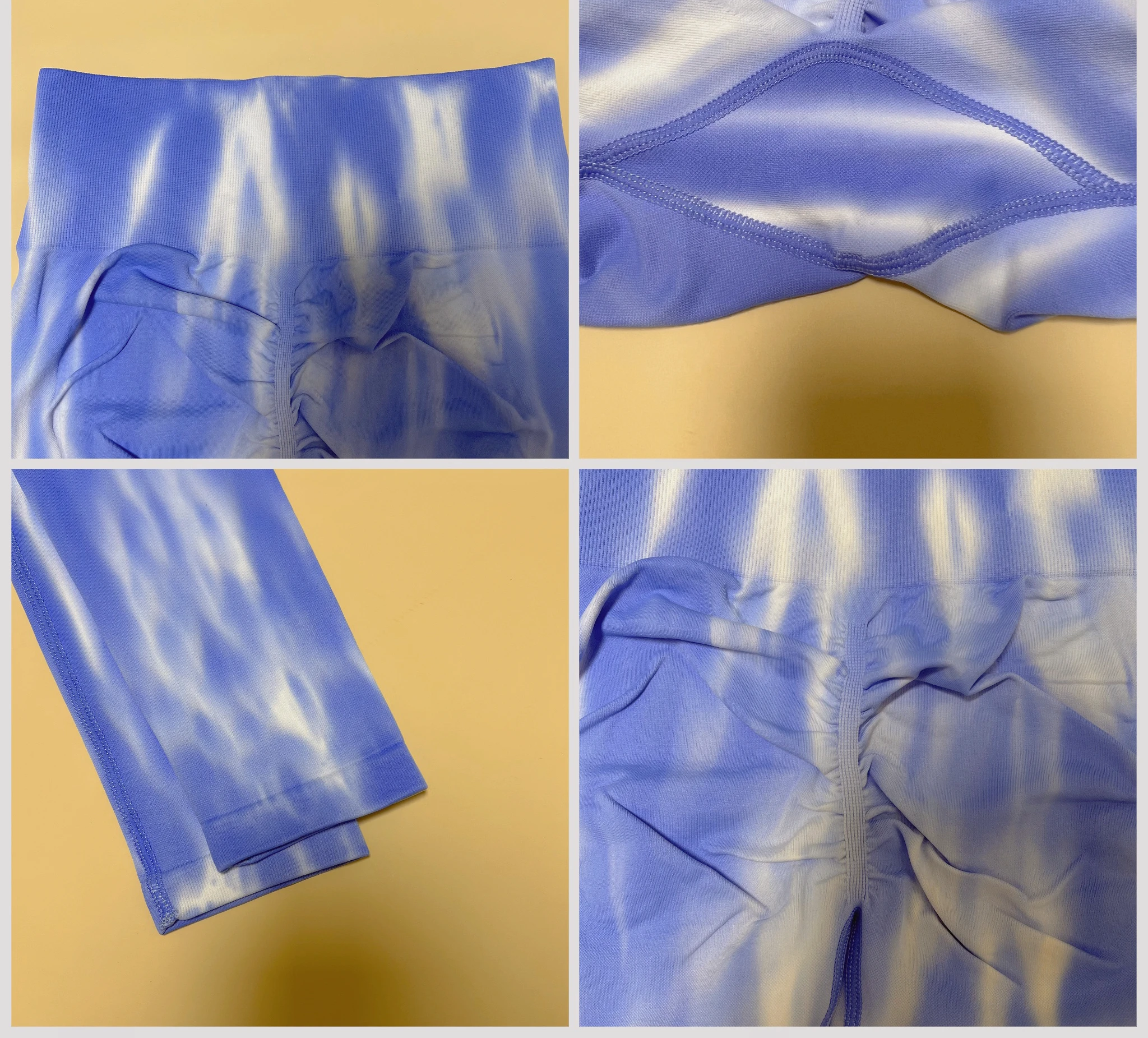 New Tiedye Gym Leggings Seamless Women Push Up Stretch Pants Scrunch Sports High Waist Booty Lifting Workout Yoga Leggins Nylon