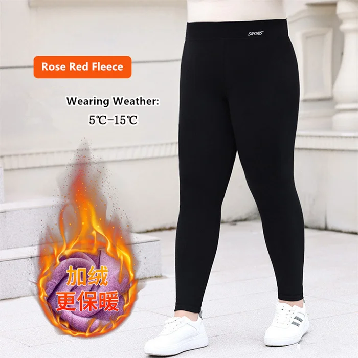High Waist Fleece Leggings Women Velet Warm Shark Pants Slimming Skinny Stretched Plus Size 100KG 7XL 6XL Girl Thermal Trousers