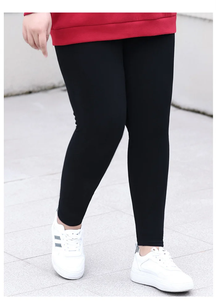 High Waist Fleece Leggings Women Velet Warm Shark Pants Slimming Skinny Stretched Plus Size 100KG 7XL 6XL Girl Thermal Trousers