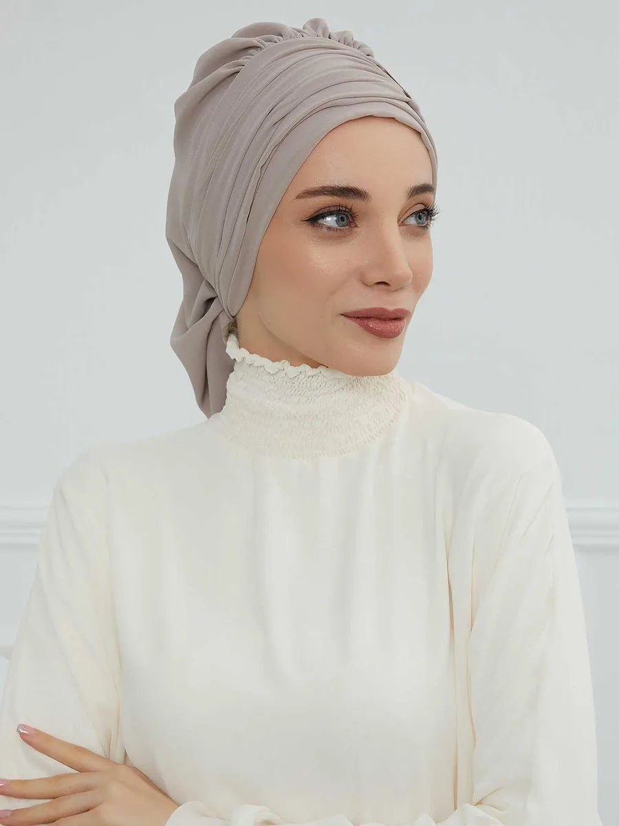 New Plain Muslim Inner Cap Hijabs For Women Solid Hijab Undercap Turban Hat Islamic Muslim Hijabs Patch Designs