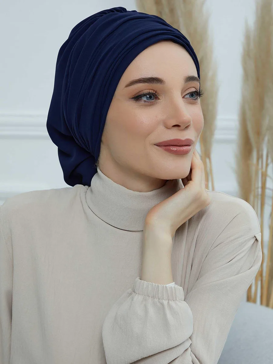 New Plain Muslim Inner Cap Hijabs For Women Solid Hijab Undercap Turban Hat Islamic Muslim Hijabs Patch Designs