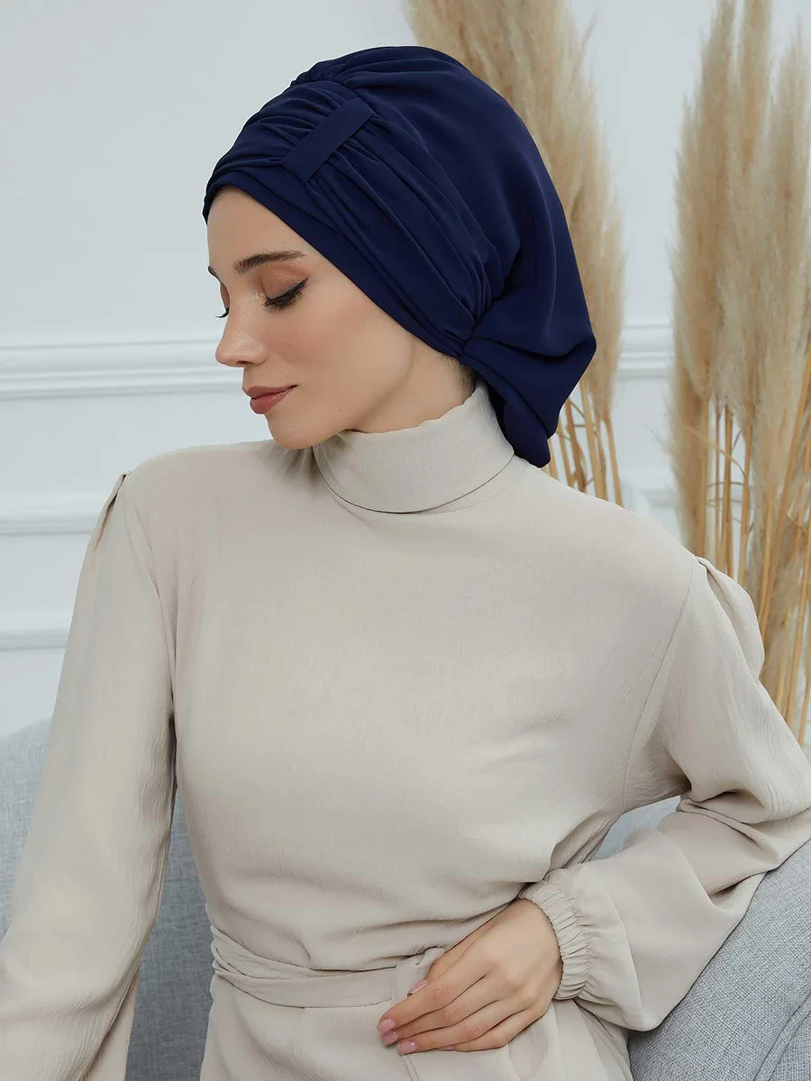 New Plain Muslim Inner Cap Hijabs For Women Solid Hijab Undercap Turban Hat Islamic Muslim Hijabs Patch Designs