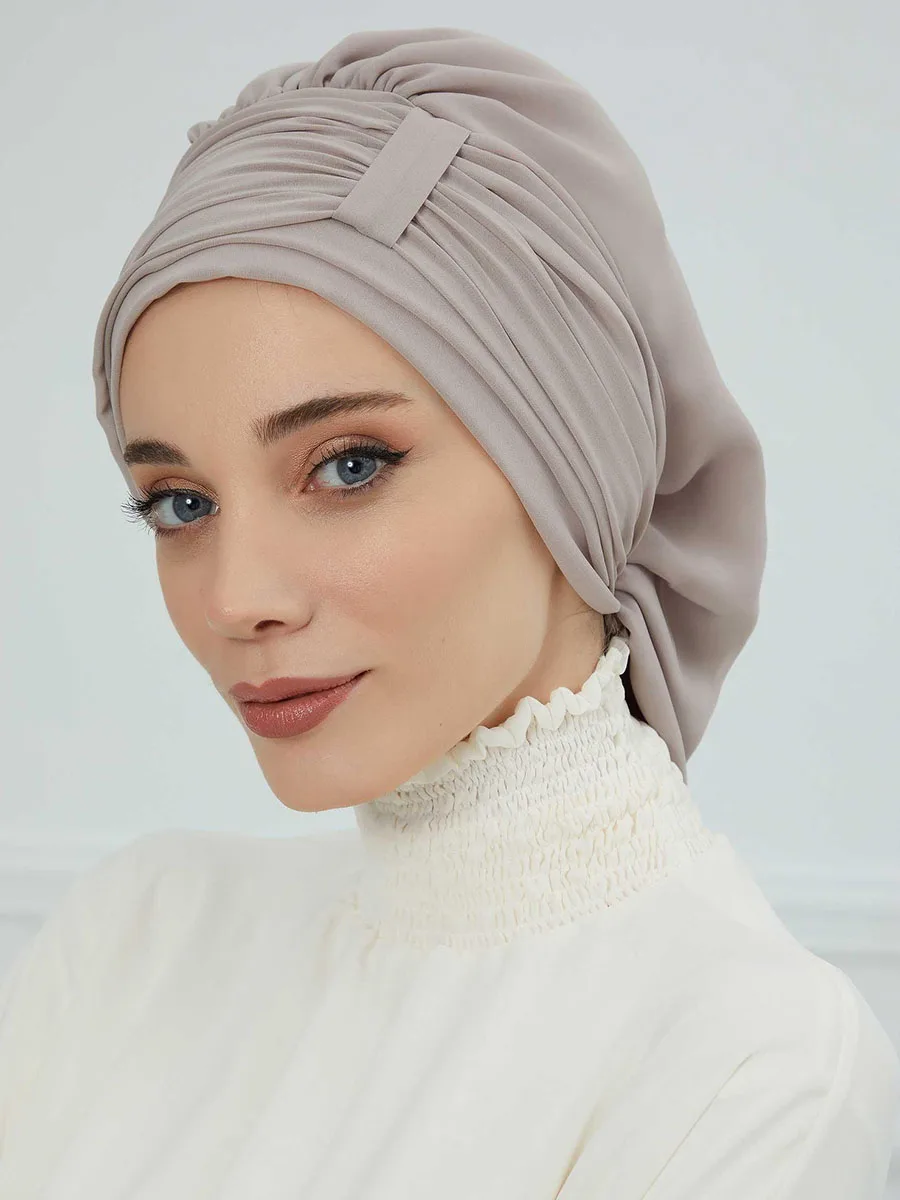New Plain Muslim Inner Cap Hijabs For Women Solid Hijab Undercap Turban Hat Islamic Muslim Hijabs Patch Designs