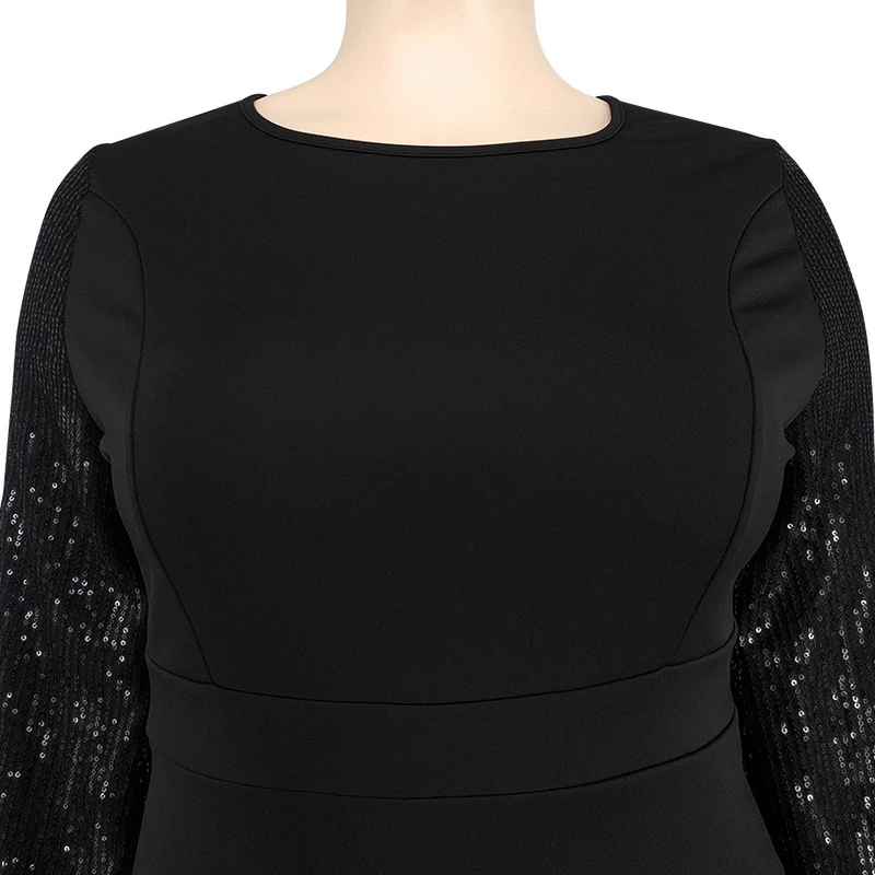 Women Long Sleeve Maxi Dresses Evening Ladies Sexy Plus Size Sequin Dress Glitte Elegant Red Dress Wholesale Dropshipping