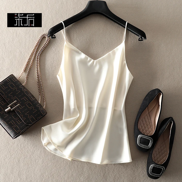 Summer Crop Top Women Camis Silk Satin Tank Top Women Camisole Sleeveless Vest Roupas Femin Cropped 2024 Cropped Top Binder Tran